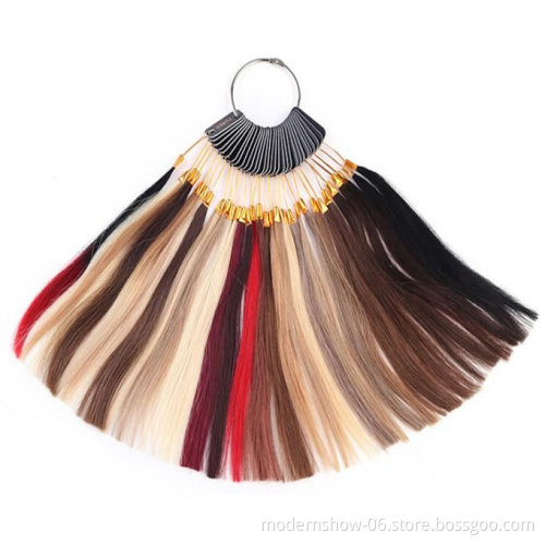Hot Selling Wholesale Price Human Hair Color Chart, 100% Human Hair Color Ring
